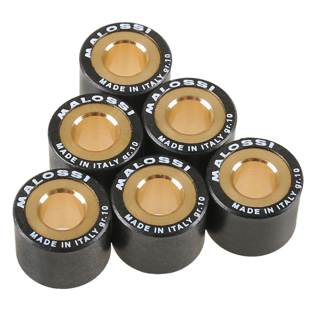 Kit 6 Rulli Malossi HTRoll D 16x13 10 G Per Kymco 50 Agility