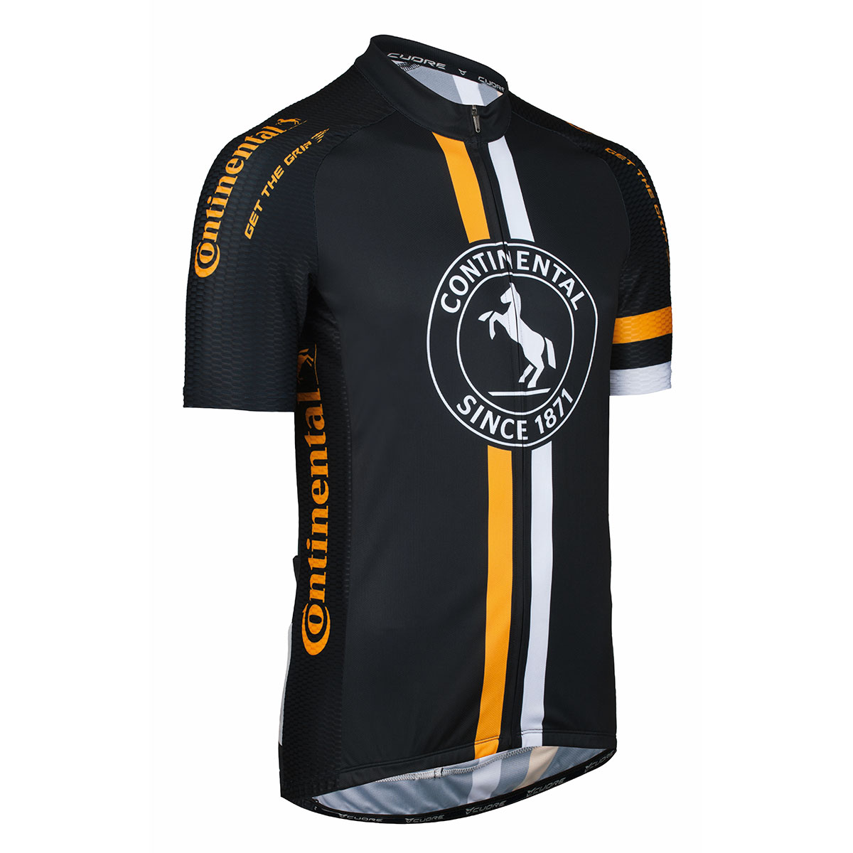 Ajopaita lyhyt CONTINENTAL musta-keltainen M