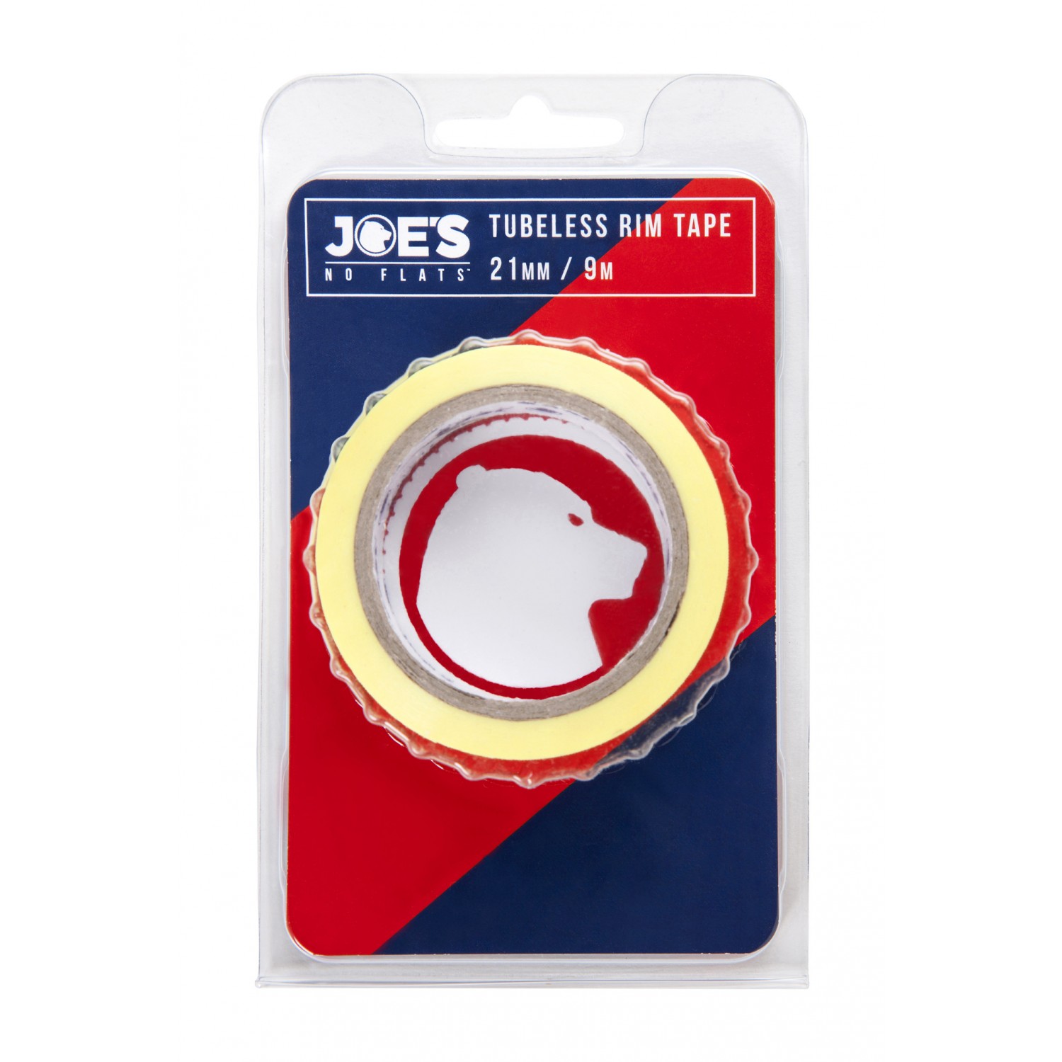 Vanneteippi JOE´S Tubeless 9m leveys 21mm keltainen