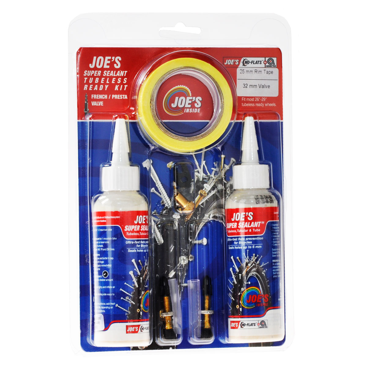 Tubeless Ready tiivistyssarja JOE´S Super Presta 25mm vanteille