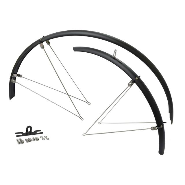 Lokasuojapari 28" CAVO aisallinen kiinnikkeet mattamusta 35mm