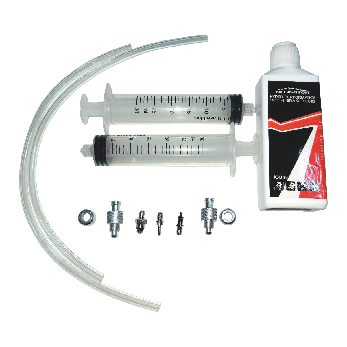 Hydraulijarrujen ilmaussarja ALLIGATOR Avid ja Hayes 100ml DOT 4.0