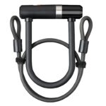 U-lukko AXA Newton Mini + vaijeririimu 100/8 musta