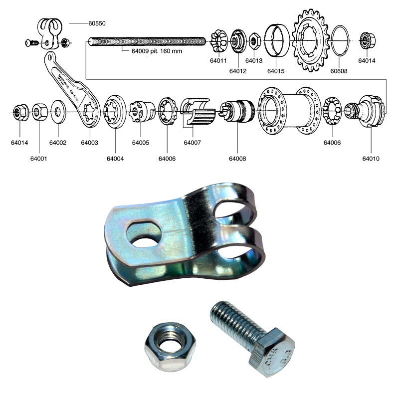 SHIMANO/TORPEDO/FAVORIT jarruvarren pidin