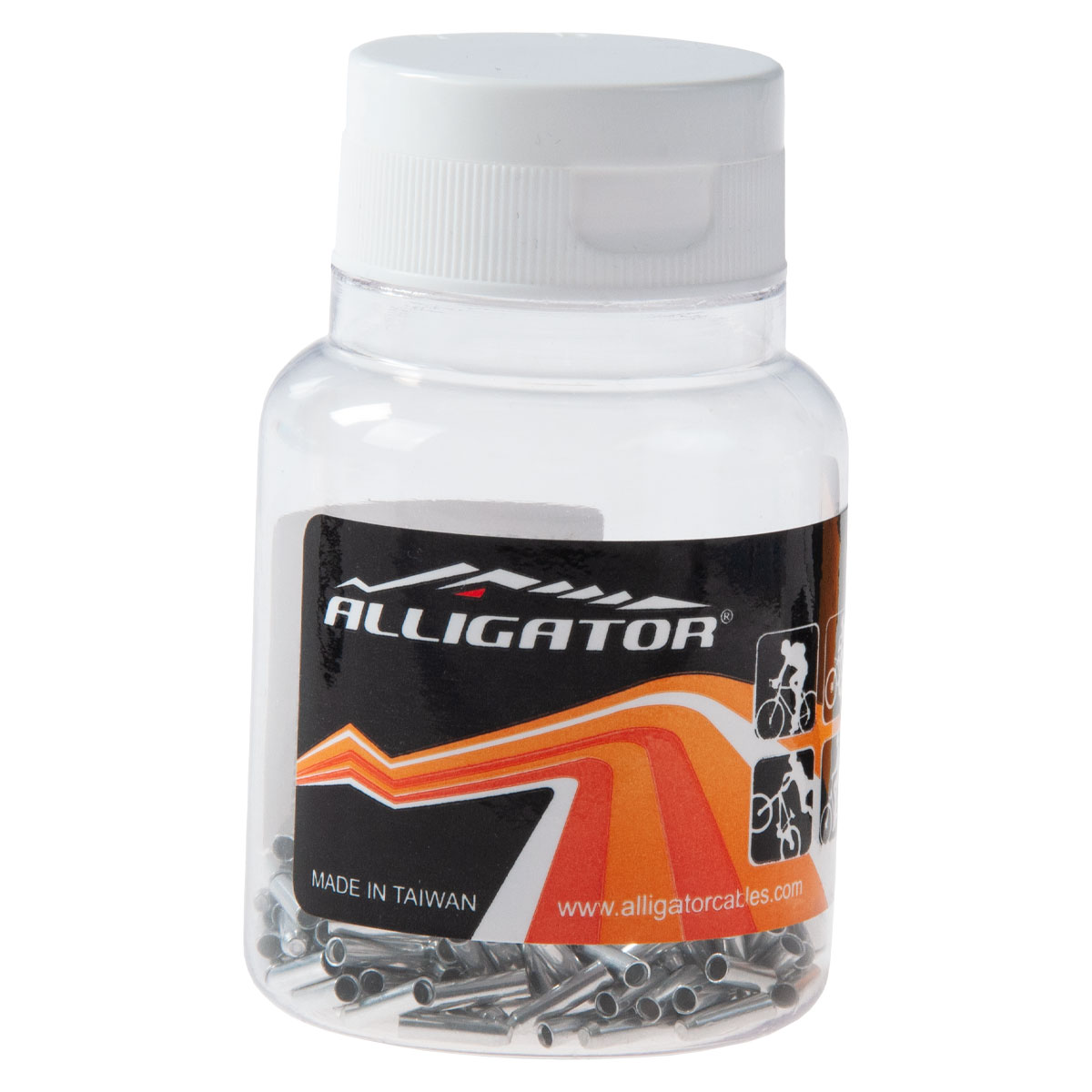 Vaihdevaijerin pääteholkki ALLIGATOR 1.6mm 300pcs/prk