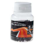 Vaijerinkuoren pääteholkki alumiini ALLIGATOR 4.3mm musta 100kpl