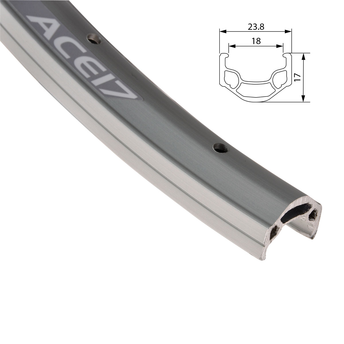 Vanne ALEX 24" 18-507. ACE 17 tuplapohja. 36r. alumiini