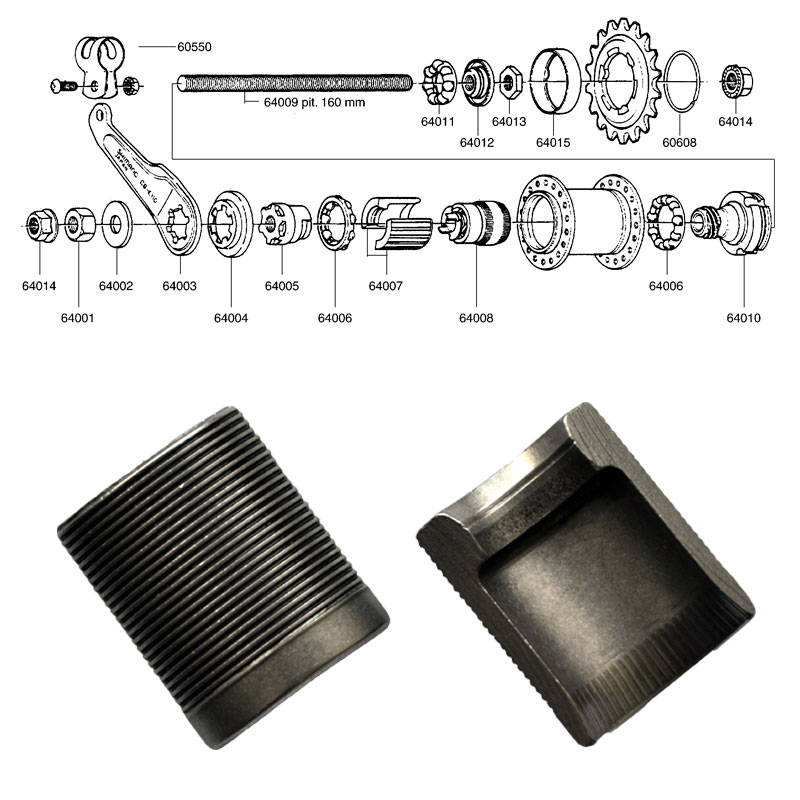 SHIMANO 1-v (CB-E110) jarrukenkäpari