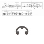 SHIMANO NEXUS 3-V JA 7-V ( SG-3C40/41 JA SG-7C25/30)varmistinrengas D:9mm