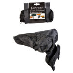 Istuimen sadesuoja kuljetuspussilla musta