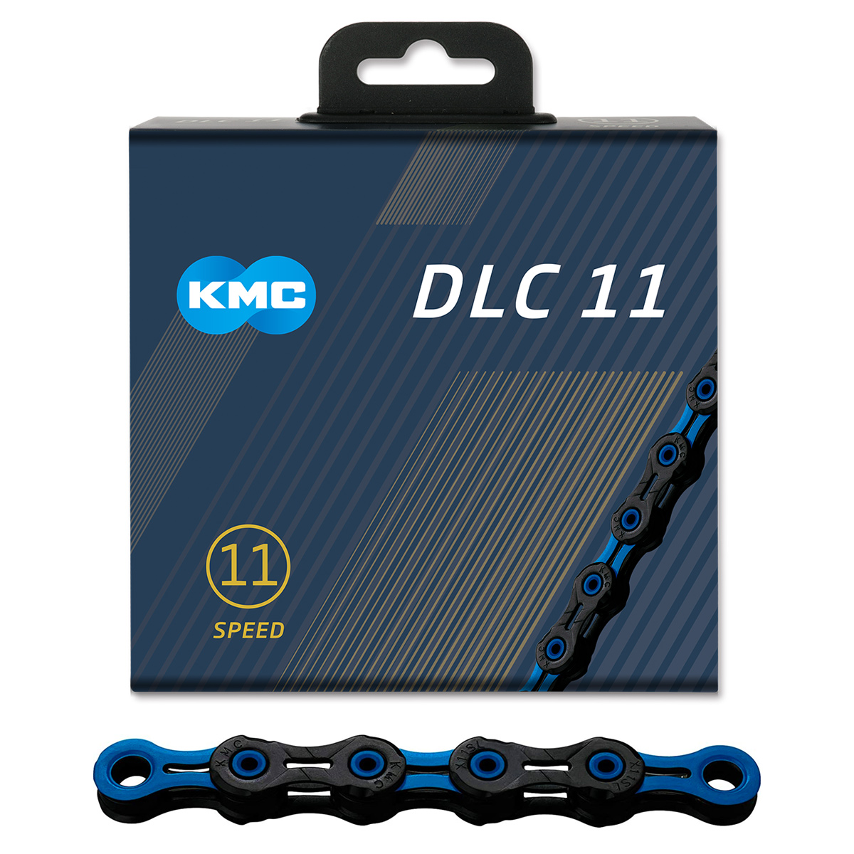 Ketju 11-v KMC DLC11 Black/Blue 118L