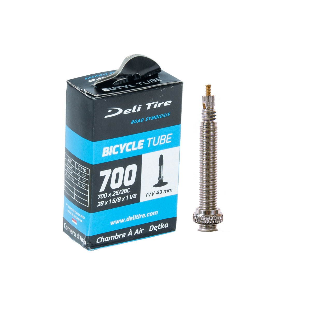 Sisärengas 28" DELI. 25/28-622/635. prestaventtiili 43