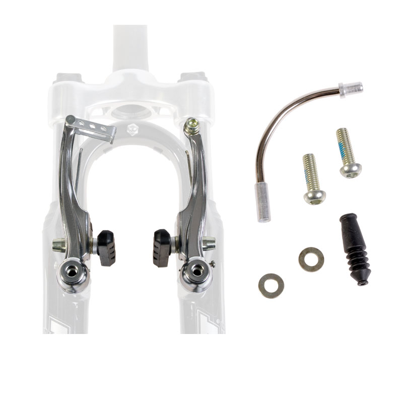 V-jarrulänget CAVO 110mm hopea