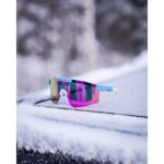 AMOQ Comet Aurinkolasit Vaaleansininen Splash - Rosé Peili