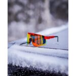 AMOQ Comet Aurinkolasit Punainen Splash - Punainen Peili