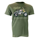 T-paita, Honda Z50 Monkey Vintage, vihreä, XXL