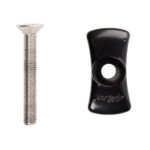 Seisontatuen kiinnike M10 x 70 ruuvilla ruostumaton