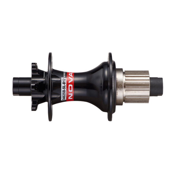 Takalevyjarrunapa Novatec 32r/6-pultti Microspline 148x12mm läpiakseli 12v