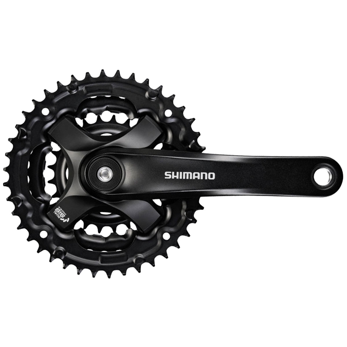 Kampipari SHIMANO FC-M501 22/32/42 170mm alu syvyys 5mm musta