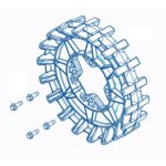 Camso Sprocket 18 teeth 4S, 4 bolt 3/8-16 x 1 1/4