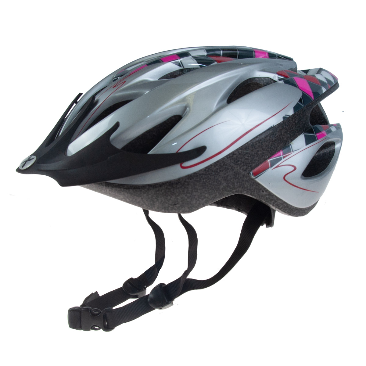 Kypärä GTX Young 54-58, hopea/punainen