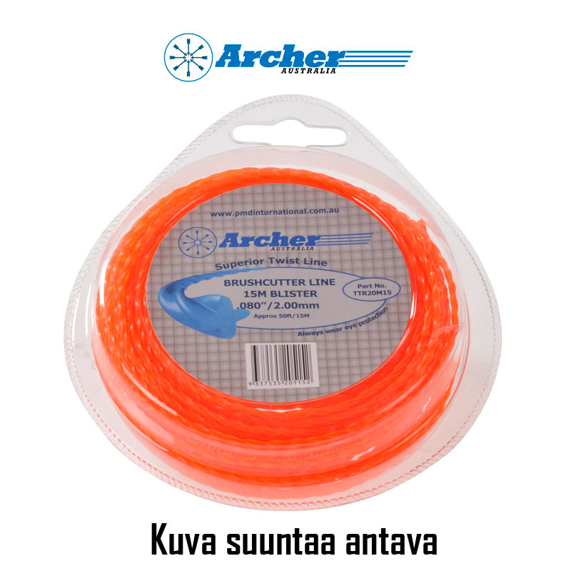 Archer Trimmerin siima, Twin Stop, Kierretty, Ø 2,0mm x 58m