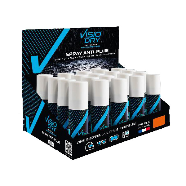 VISIODRY Superhydrophobic anti-rain pumppupullossa 20kpleen DISPLAY x 15 ml