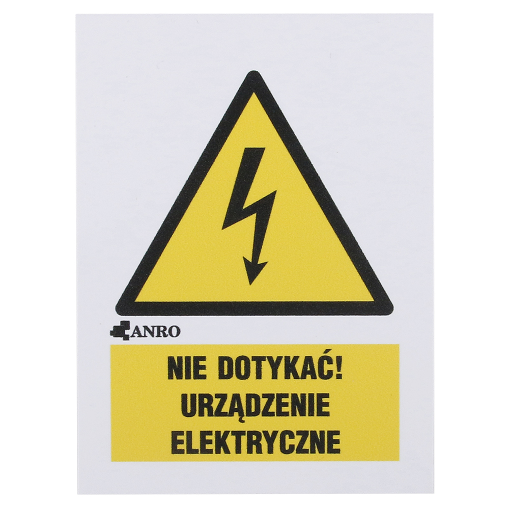 Varoitusmerkki, jännite 52x74