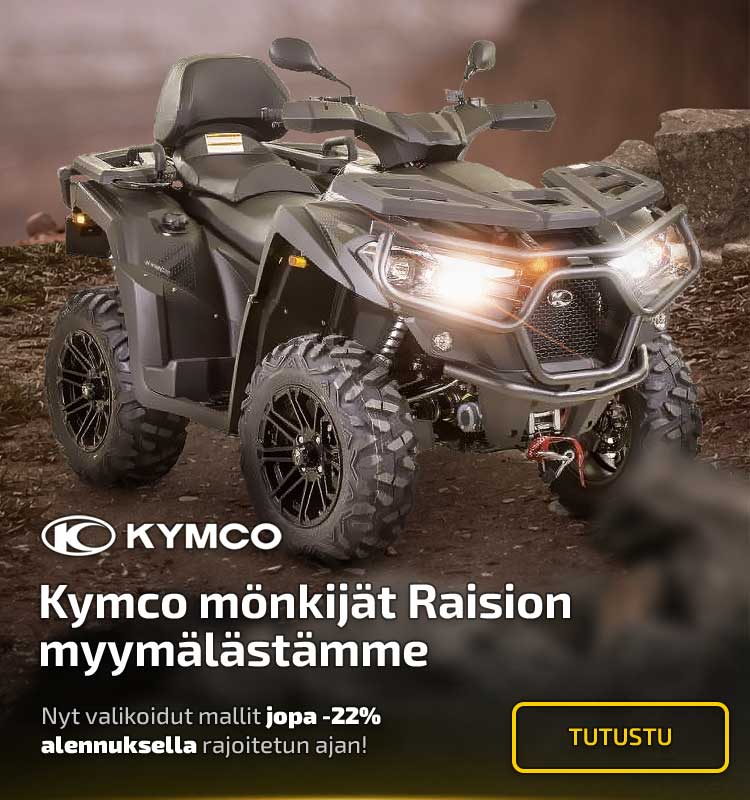 Kymco mönkijät Raision myymälästä