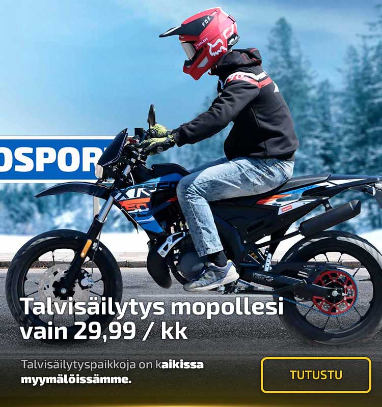 Talvisäilytys mopolle 