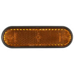 Heijastin, keltainen ovaali 30x90mm