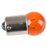 Polttimo, 12v/10w vilkku oranssi Bau15s