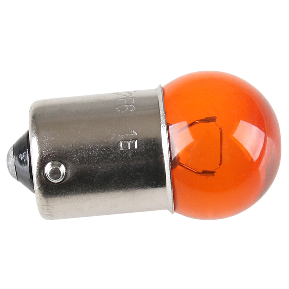 Polttimo, 12v/10w vilkku oranssi Bau15s