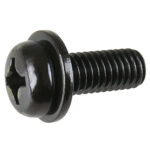 Ruuvi, M6x16 aluslevyllä passivoitu