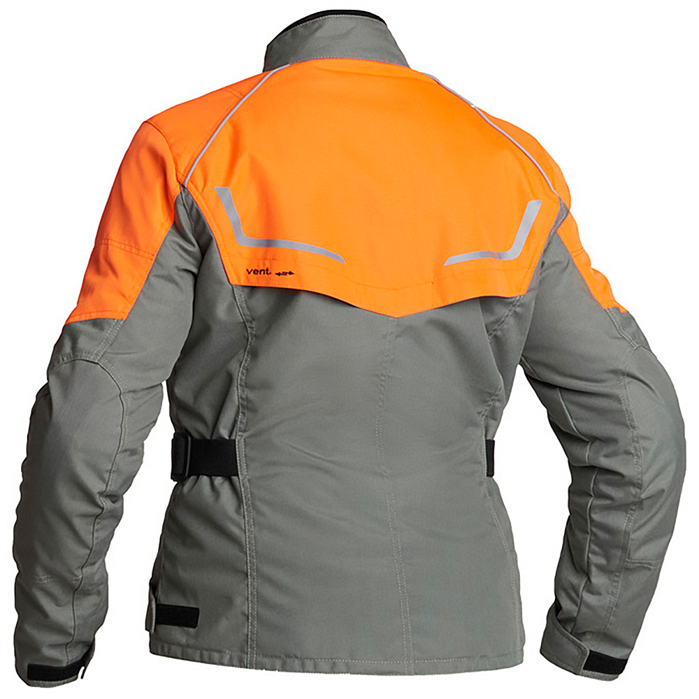 Lindstrands Tekstiilitakki Halden Naisten Fog/Oranssi 42 - Image 2