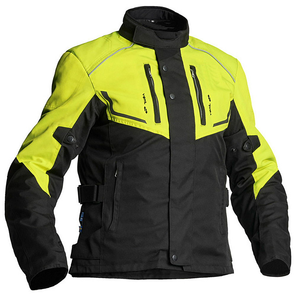 Lindstrands Tekstiilitakki Halden Musta/keltainen 58