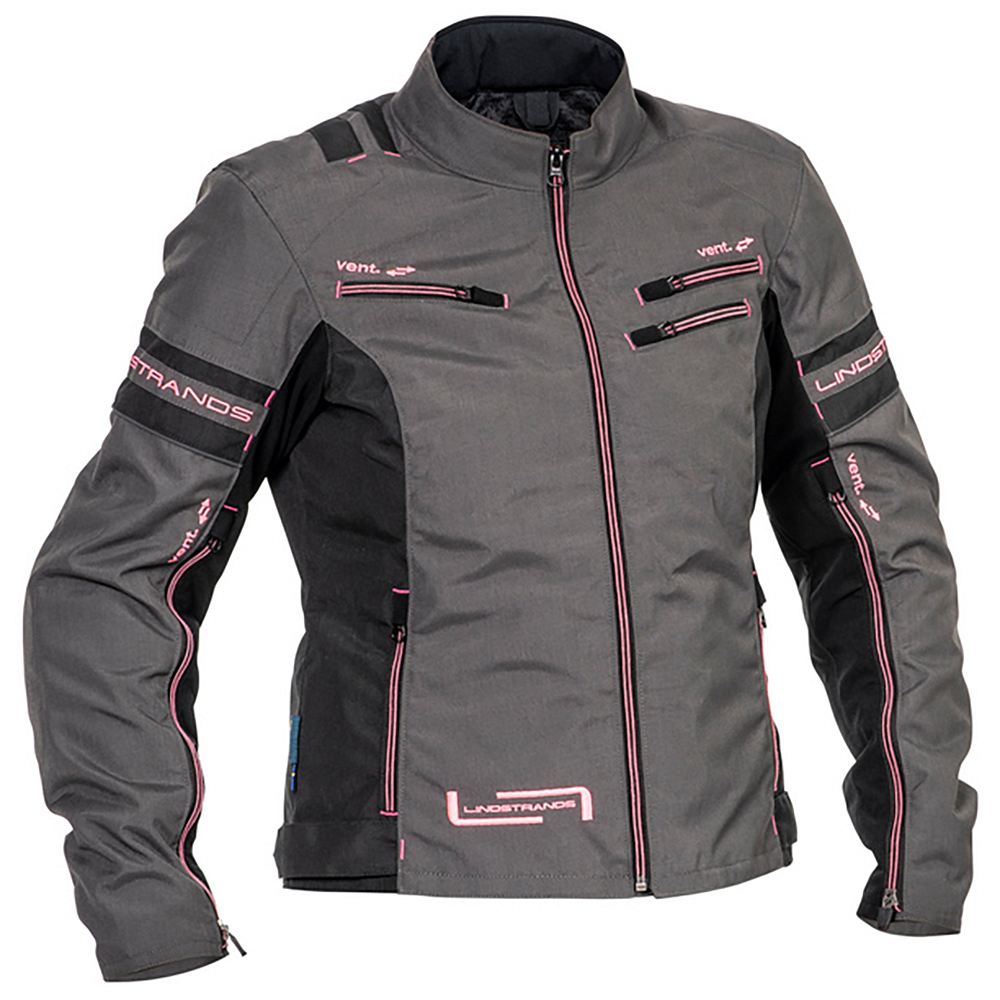 Lindstrands Tekstiilitakki Liden Naisten Harmaa/Pinkki 38