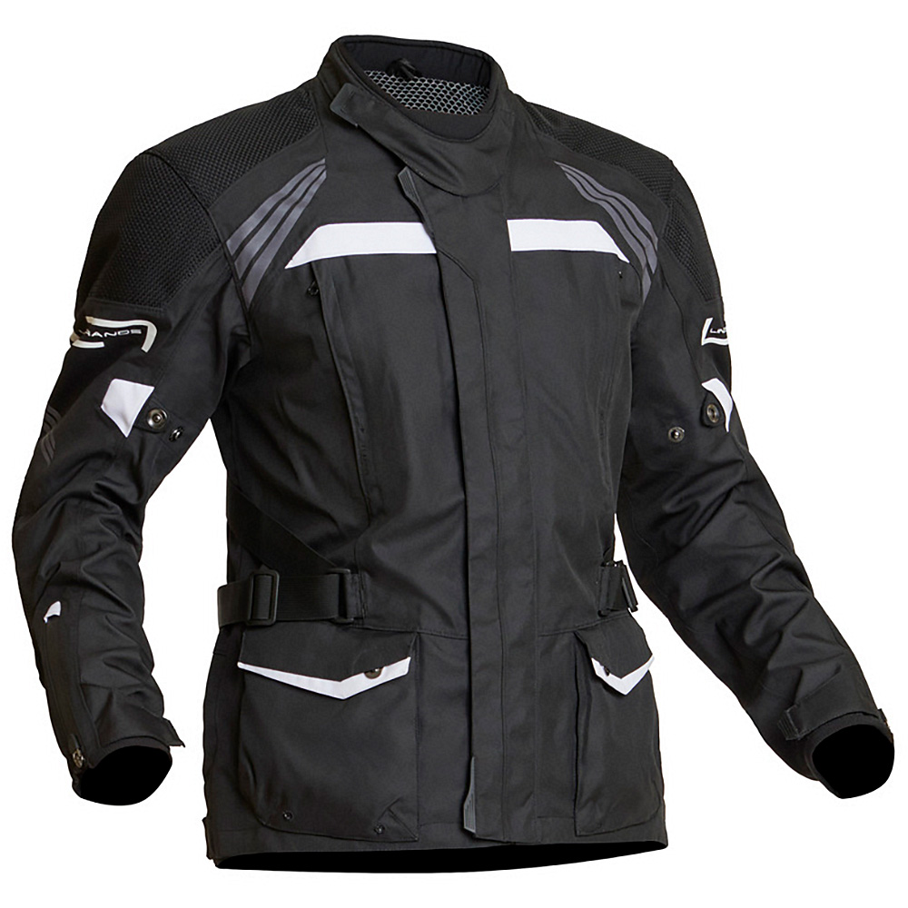 Lindstrands Tekstiilitakki Transtrand Musta/valkoinen 60