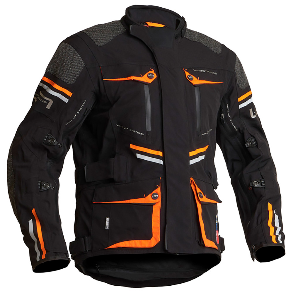 Lindstrands Tekstiilitakki Sunne Musta/oranssi 54