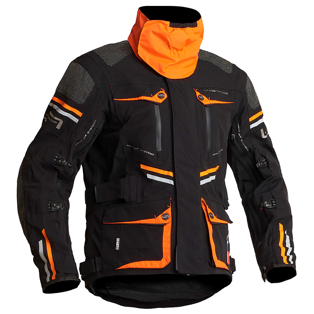 Lindstrands Tekstiilitakki Sunne Musta/oranssi 54 - Image 3