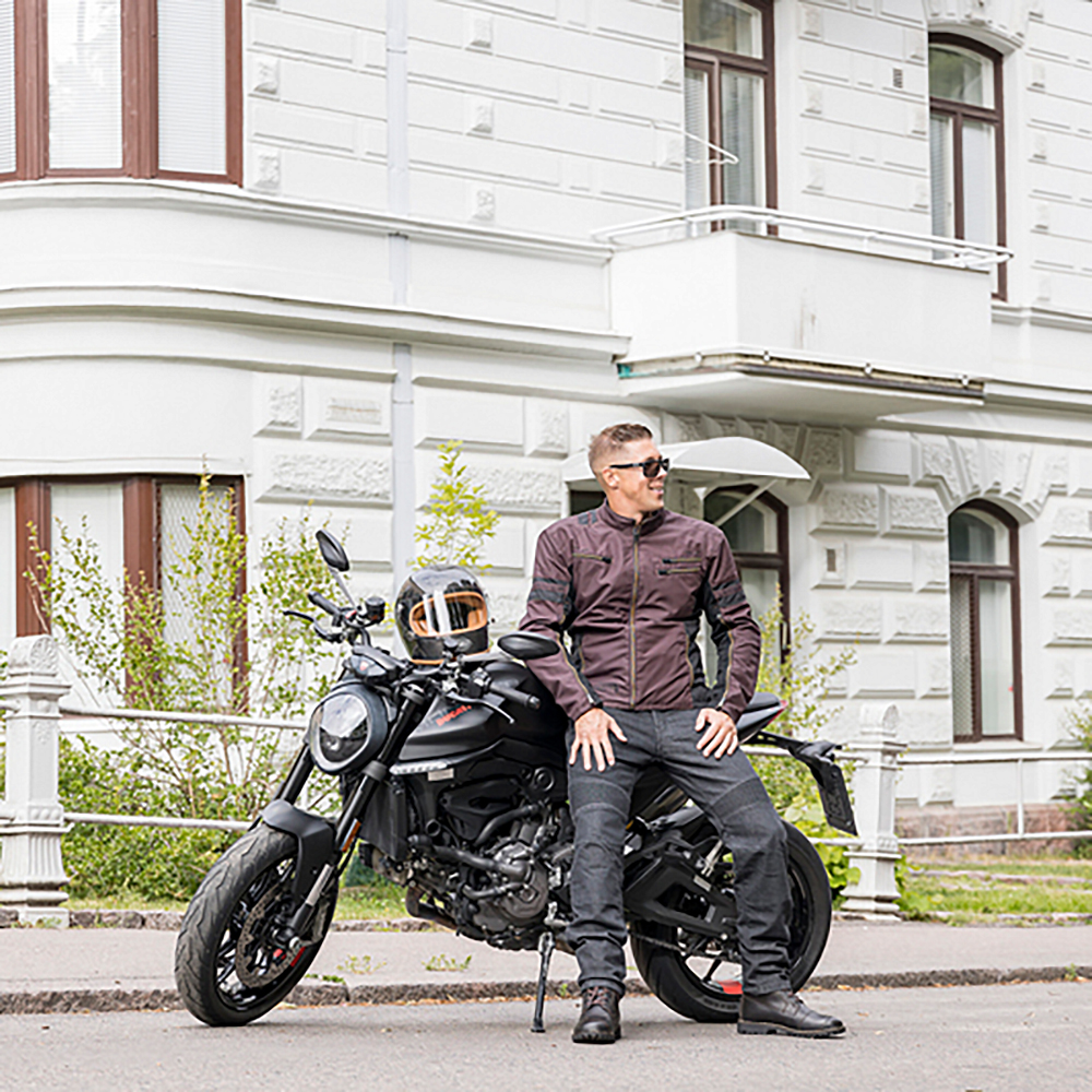 Lindstrands Tekstiilitakki Lysvik Ruskea 62 - Image 4