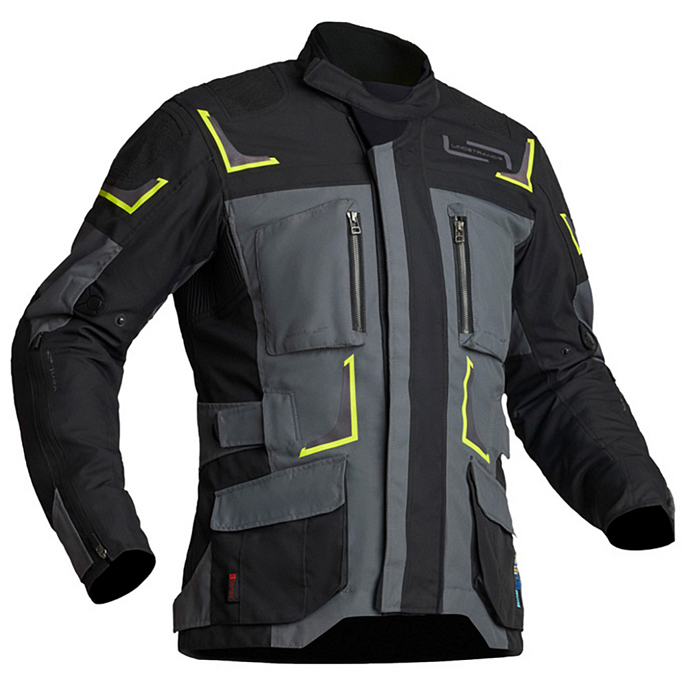 Linstrands Tekstiilitakki Myrvik Harmaa/Musta/Keltainen 54