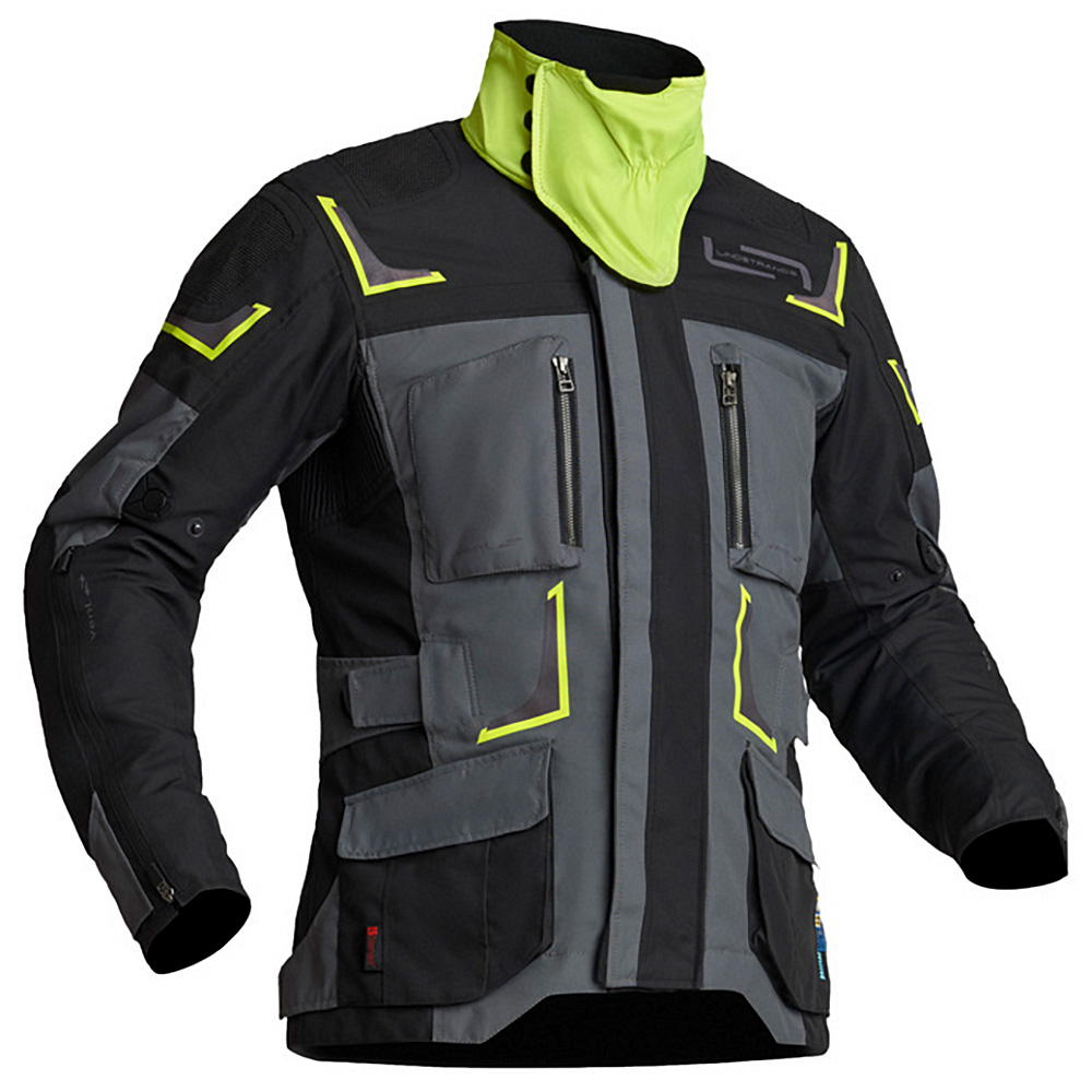 Linstrands Tekstiilitakki Myrvik Harmaa/Musta/Keltainen 54 - Image 2