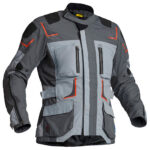 Linstrands Tekstiilitakki Myrvik Vaalean Harmaa/Musta/Oranssi 50