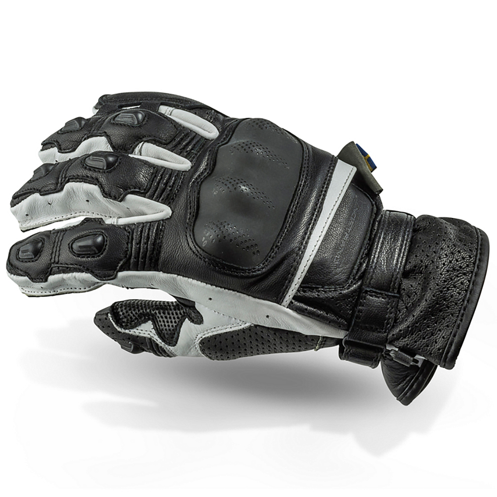 Lindstrands Hanskat Holen Musta/valkoinen