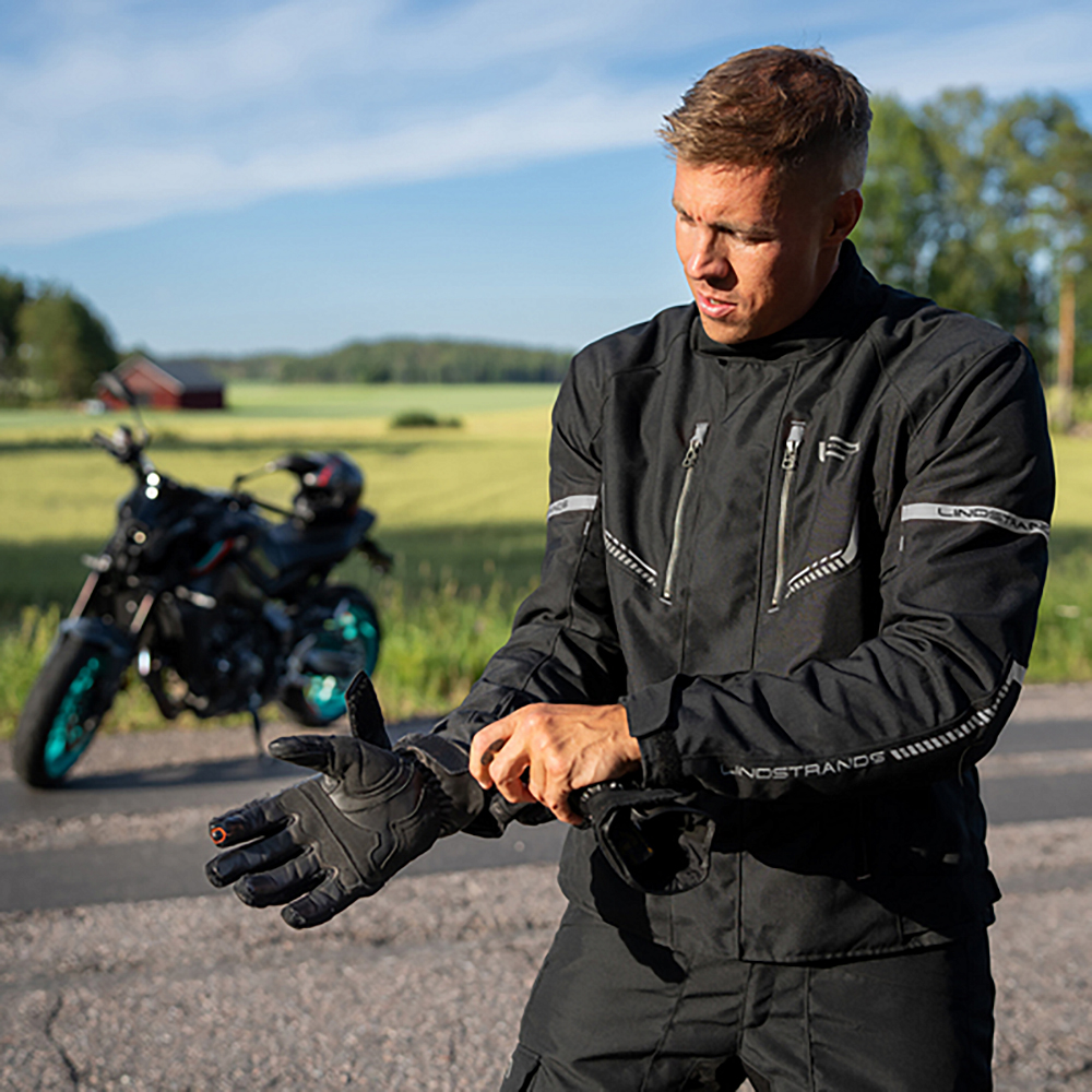 Lindstrands tekstiilitakki Lomsen Musta 58 - Image 5