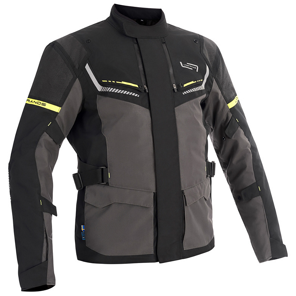 Lindstrands tekstiilitakki Sylarna Tumman harmaa/musta 50