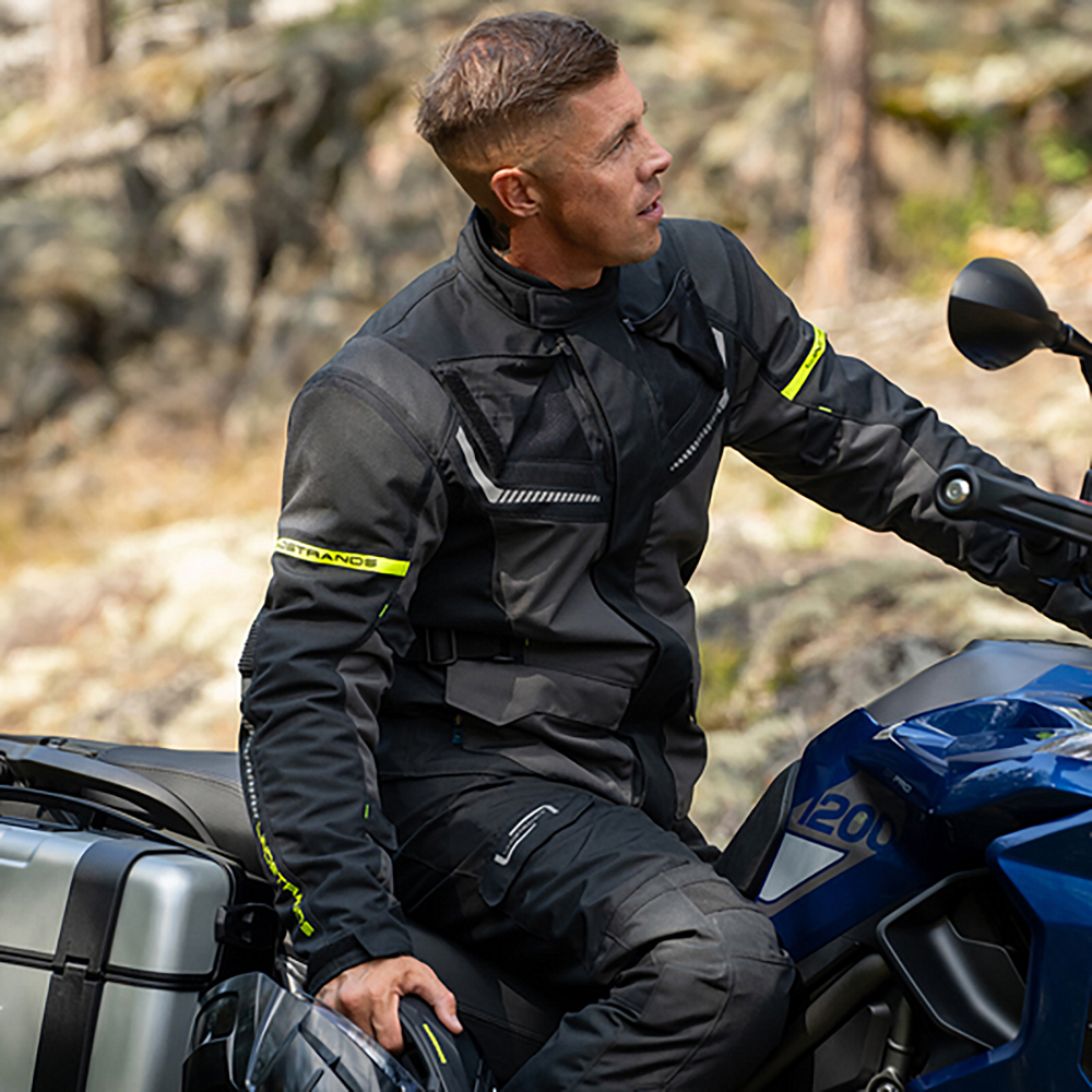 Lindstrands tekstiilitakki Sylarna Tumman harmaa/musta 54 - Image 6