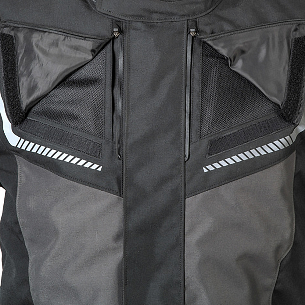 Lindstrands tekstiilitakki Sylarna Tumman harmaa/musta 58 - Image 4