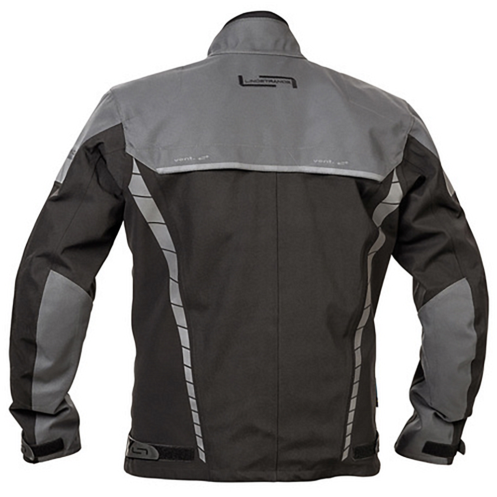 Lindstrands tekstiilitakki Bydalen Musta/teräksen harmaa 56 - Image 2